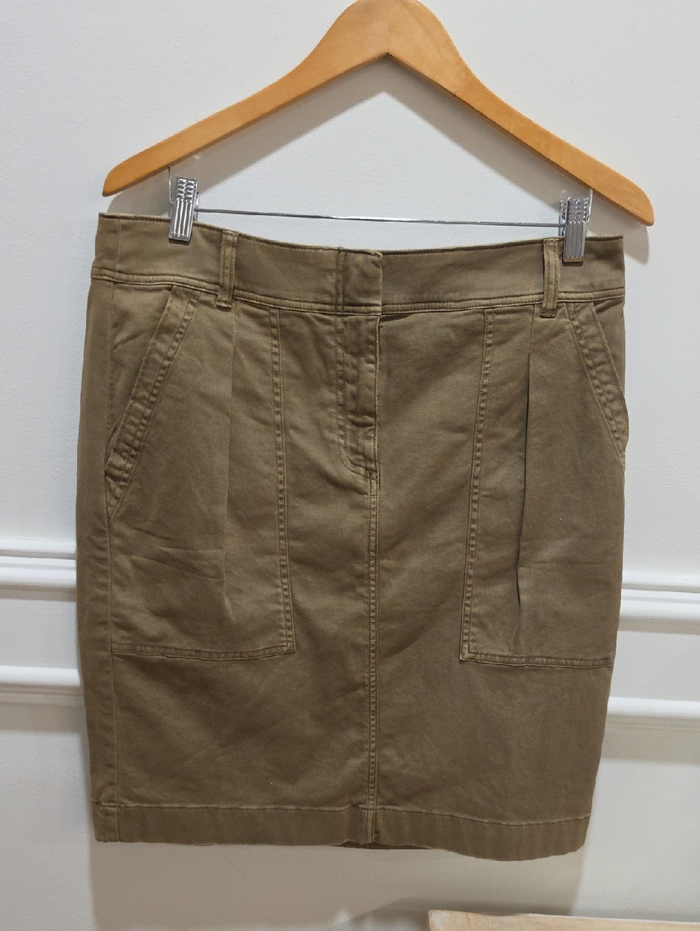 Buy Any Skirt Get The Other Half Off Same Value.Crew Khaki Utility Pencil Skirt